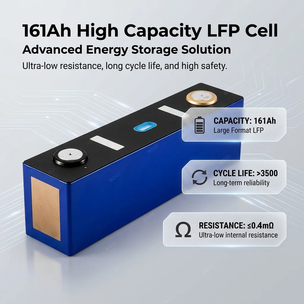 Original CATL 3.2V 161Ah LiFePO4 3500-Cycle Battery Cell 5C Peak Discharge Prismatic Power Cell for EV ESS Solar Storage