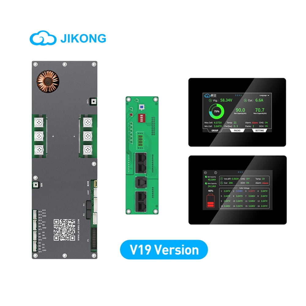 JIKONG JKBMS V19 4.3 Inch LCD Touch Screen Display BMS PCBA Accessories 200A BMS Product