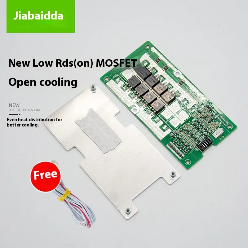 4s 12V 60A Smart BMS PCBA for 18650 LiFePO4 Lithium Battery with Equalization OEM Supply