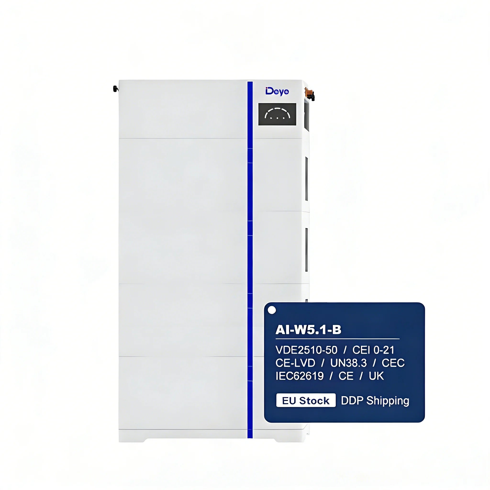 Deye AI-W5.1-B 5kWh 30kWh LiFePO4 Battery IP65 Waterproof Home Energy Storage System Solar Battery Pack 51.2V High Voltage ESS PRIME RJ SOLAR PH