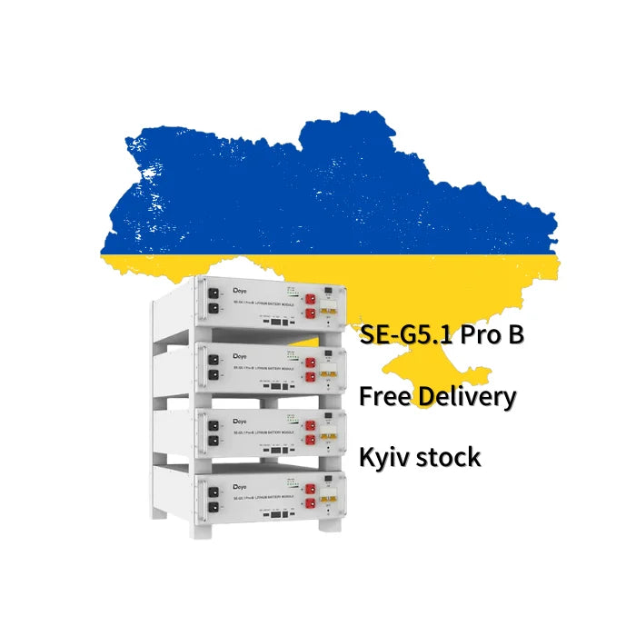 Deye SE-G5.1 Pro-B 51.2V LiFePO4 Battery Pack 10kWh 20kWh 500AH High Voltage Solar Energy Storage System in Stock PRIME RJ SOLAR PH
