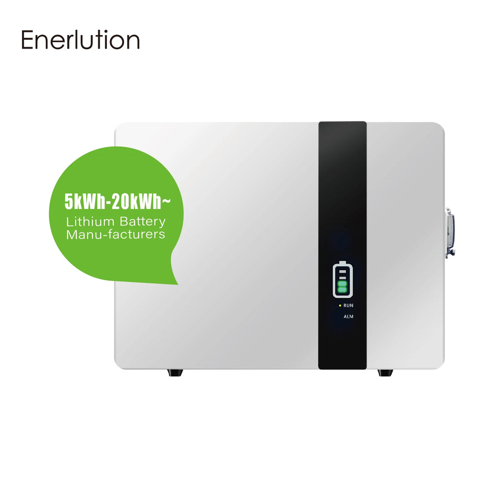 ENERLUTION 5kW Hybrid Solar Power System with 48V 51.2V LiFePO4 Battery Pack Deye Inverter Home Energy Storage Solution