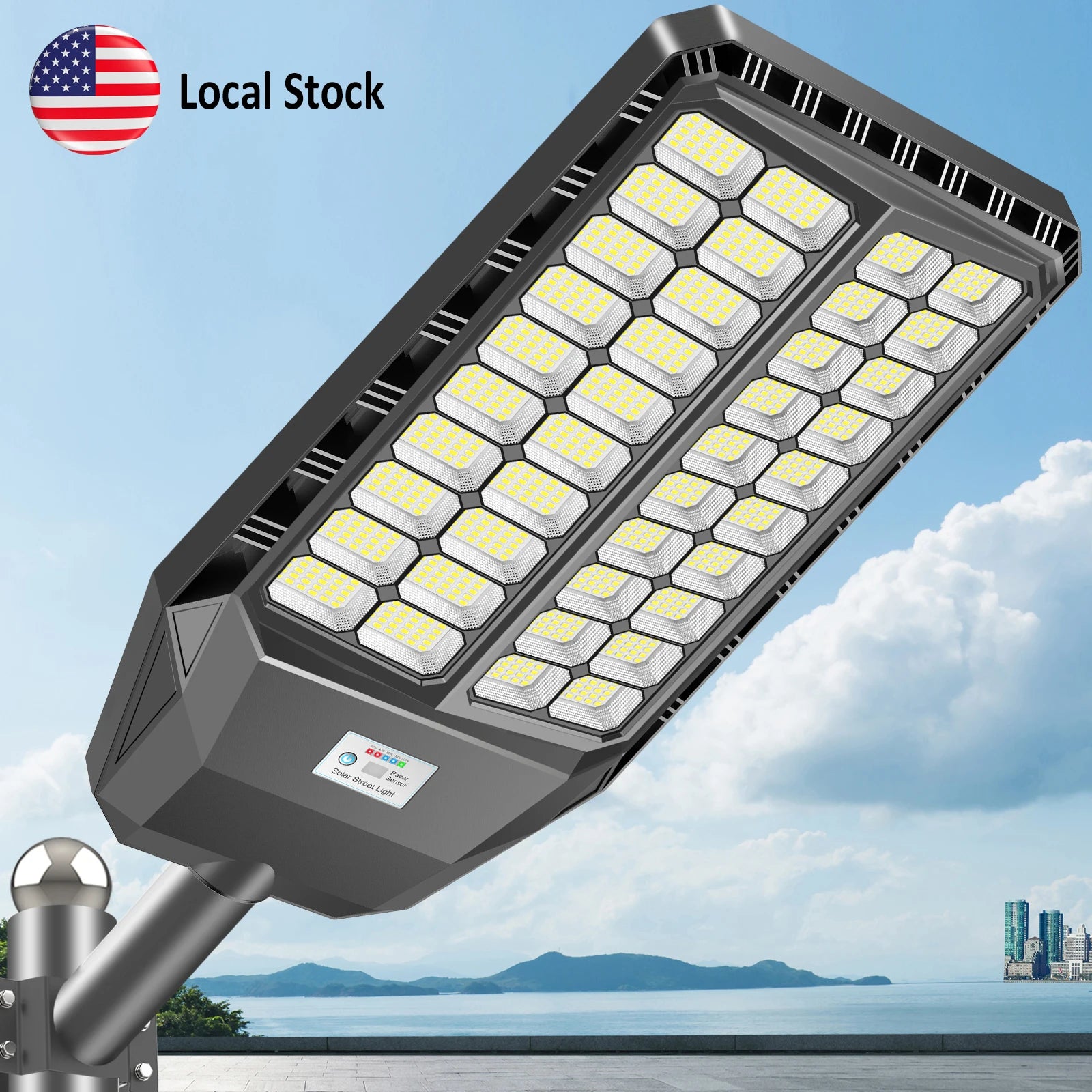 Outdoor Solar Street Light LED With Smart Sensor Timing Mode Large Battery US Warehouse Supply for Wholesale and Projects PRIME RJ SOLAR PH