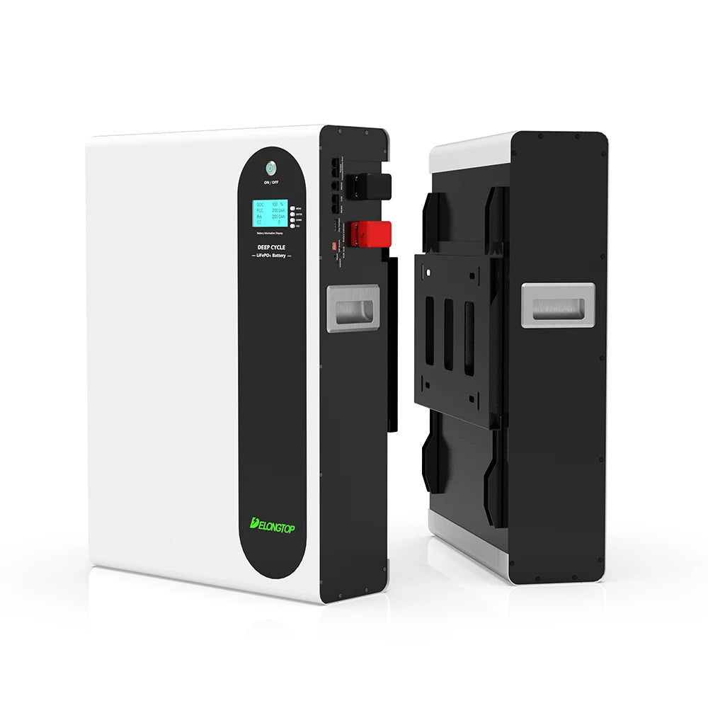 6000cycles Lpf48200 10kwh Wall Mounted Lifepo4 48v Battery 200ah Lithium Batteries Packs for Home Solar Power System