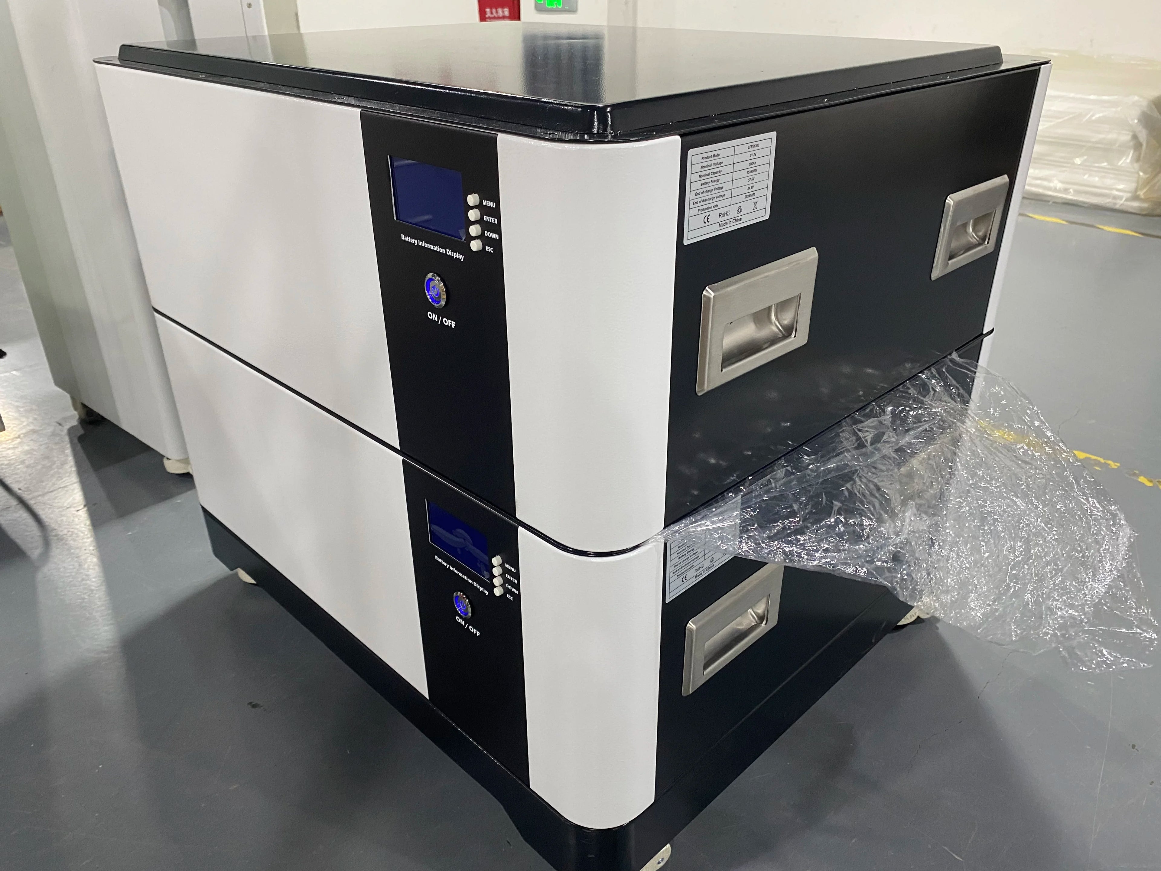 EU Rack-mounted LiFePO4 48V 51.2V 300Ah 15Kwh 30KWh 45Kwh 60Kwh Lithium Ion Batteries for 15KW 20KW Solar Energy Storage System PRIME RJ SOLAR PH