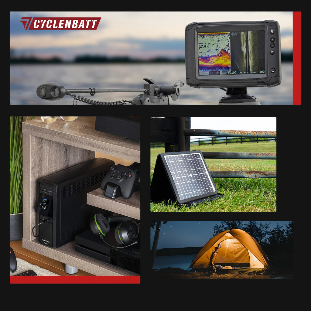 US Stock 5-Year Warranty 12V 10Ah LiFePO4 Battery 5000+ Cycles BMS for Power Wheels Fish Finder UPS Solar Battery HAM Radio