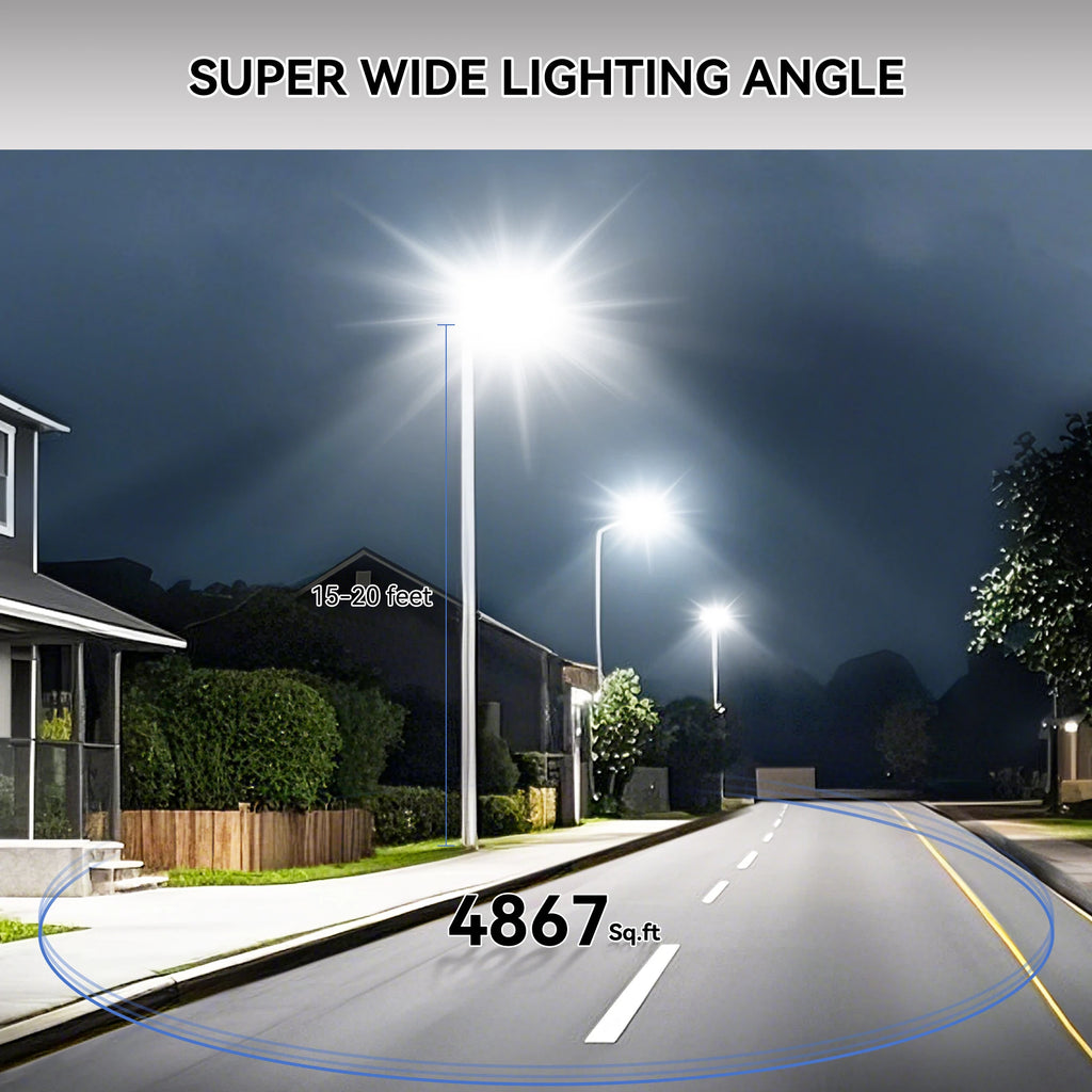 High Brightness Solar LED Street Light USA Warehouse Fast Delivery Intelligent Sensor Control for Parks Yard Remote Regions