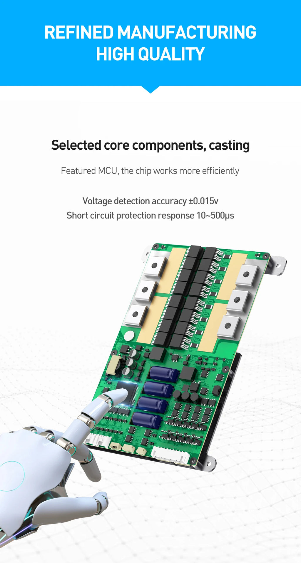JK-BD6A17S6P JIKONG Active Balanced 17S 20S 24S Smart 200A Lifepo4 Li-Ion Lto Battery BMS PCB CE/FCC/RoHS Certified Power/