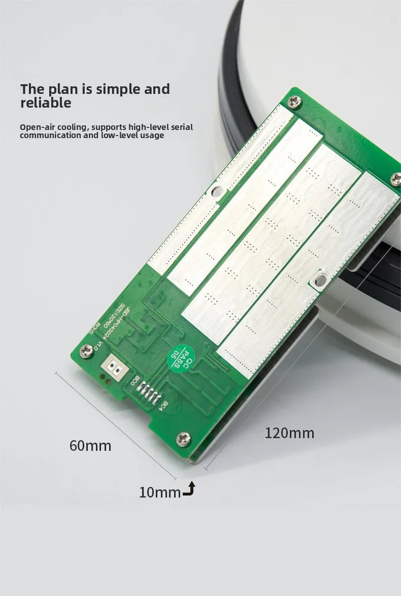 4s 12V 60A Smart BMS PCBA for 18650 LiFePO4 Lithium Battery with Equalization OEM Supply