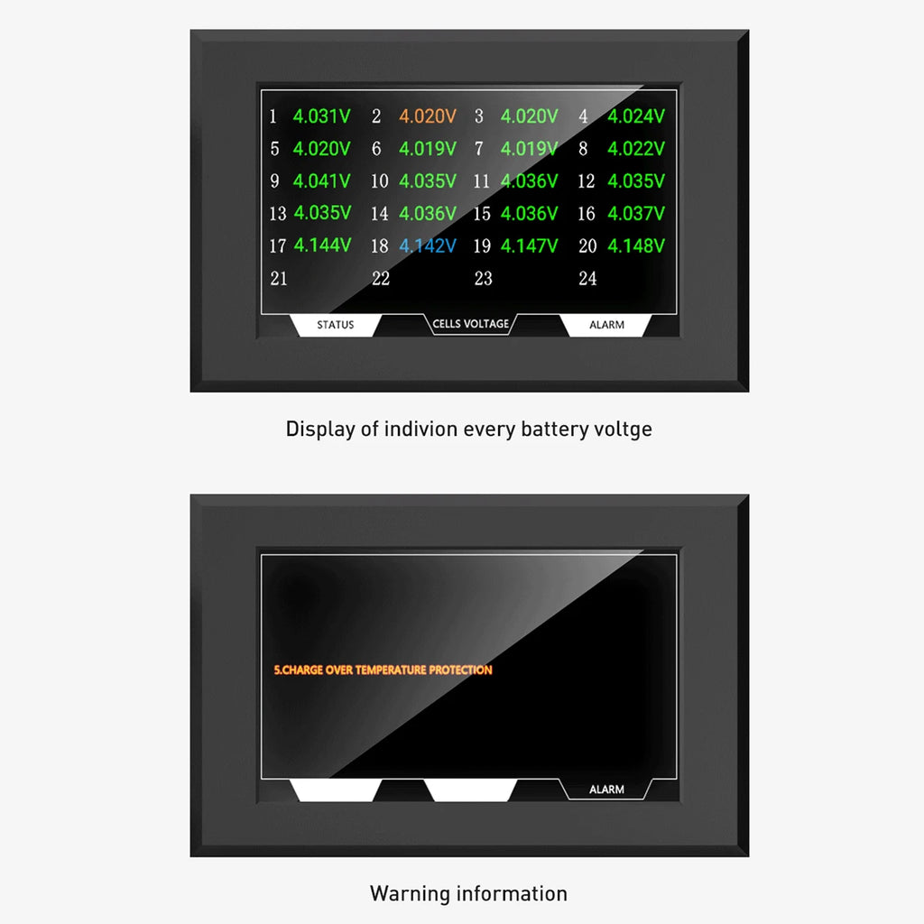 JIKONG Jk BMS Accessories 3.2 Inch  4.3 Inch Touch Screen Bms Adapter RS485 BT Cable  Metal Core PCB Jk Bms Lcd Display