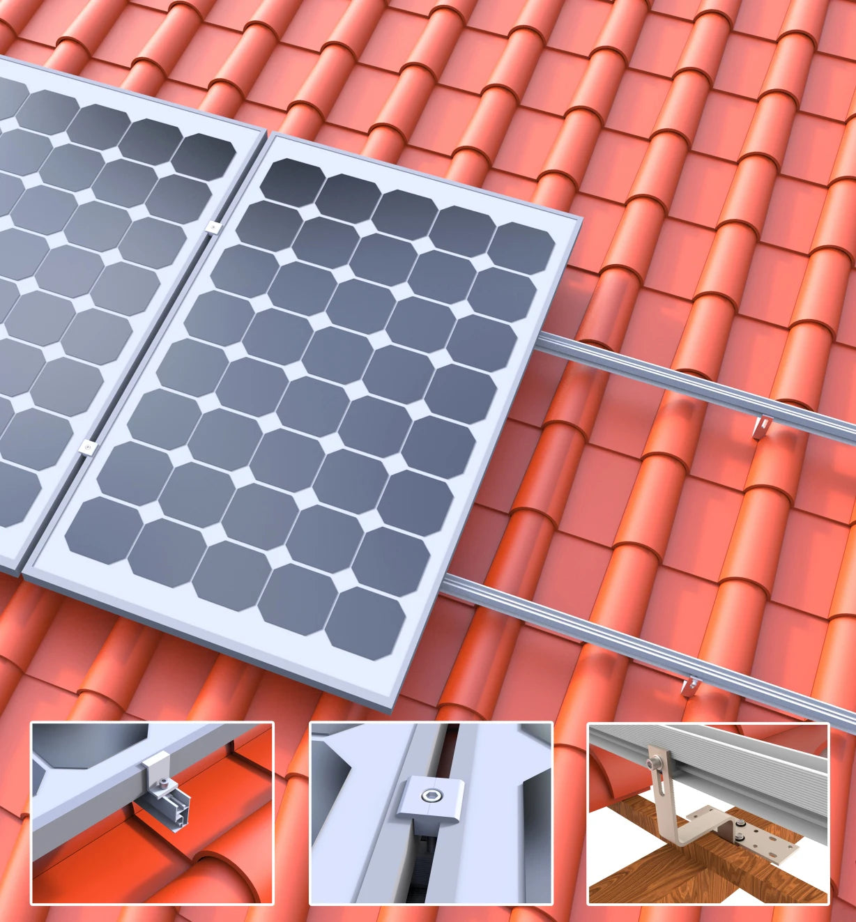 ECO 3000W Off Grid Solar Panel Kit 48V Complete Solar System Include 10pcs 300W Solar Panel and 3000W Inverter and 4 String