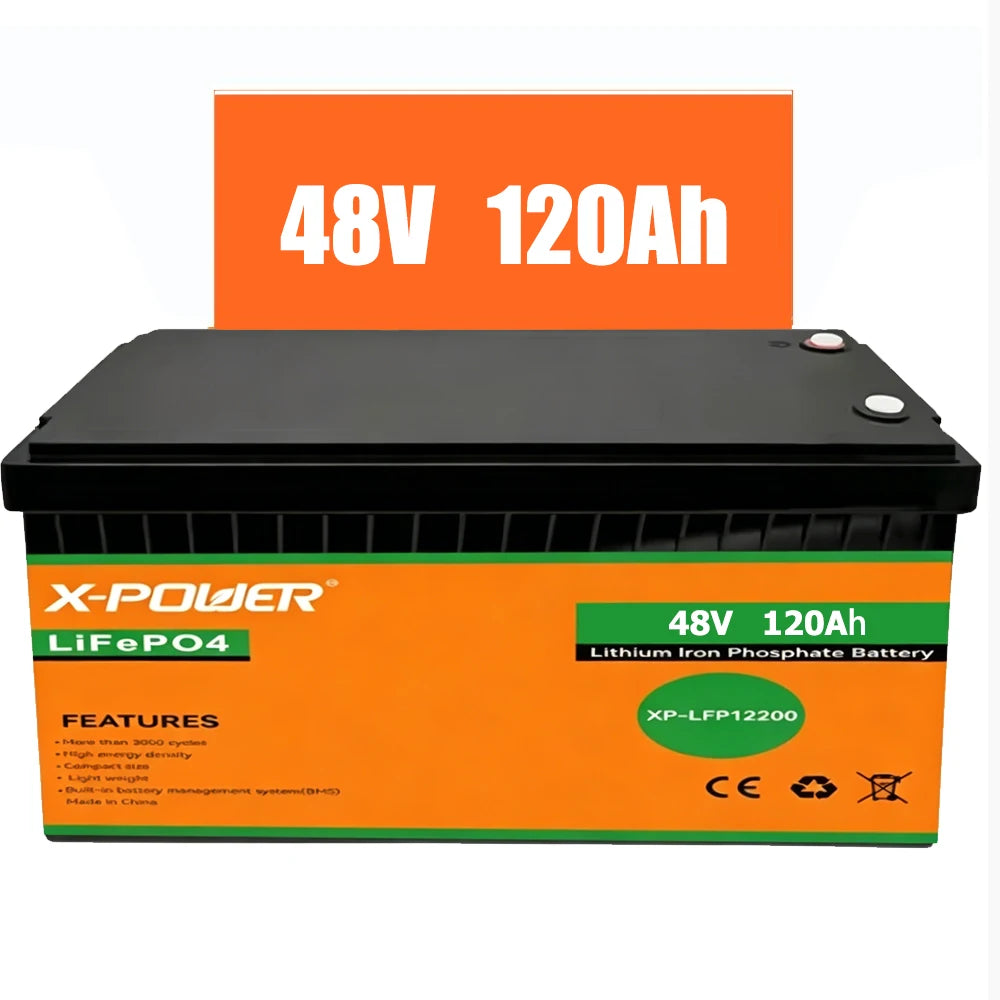 EU Warehouse Stock 12V LiFePO4 Battery Built-in BMS 10/20/50/100/125/200/300/400Ah LFP Lithium Battery for Solar System Inverter PRIME RJ SOLAR PH