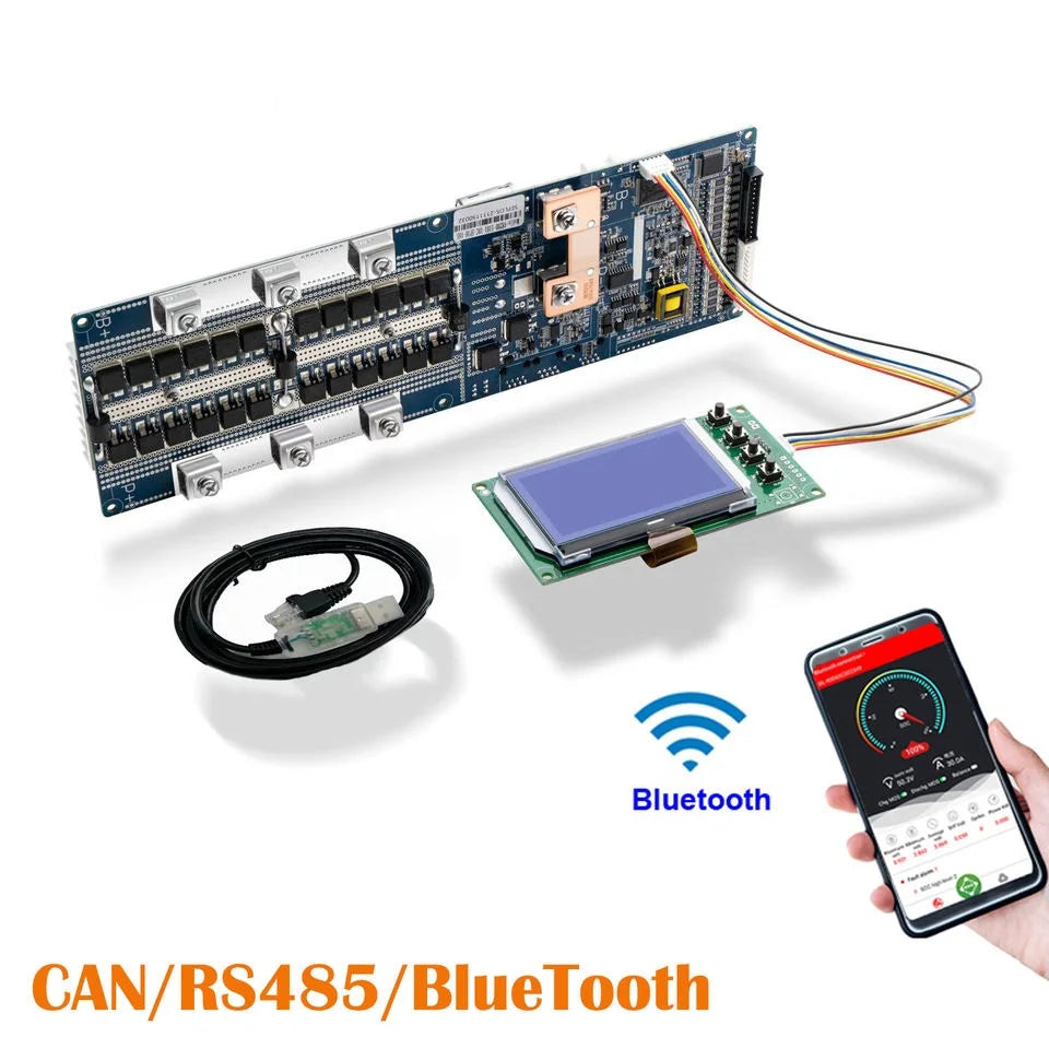 YDN Energy Storage ESS BMS for Lithium Batteries Smart BMS 16s 48V LiFePO4 Battery Management System with Can bus