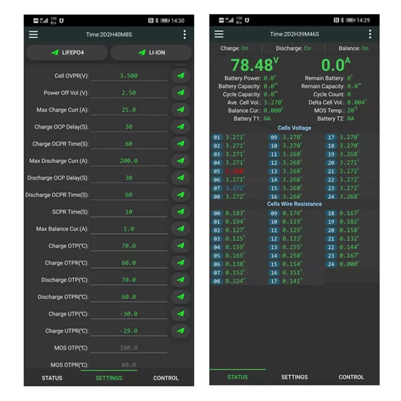 JK Smart Bms Bd6a24s10p Battery Management System 12s 14s 16s 17s 20s 48 Volt Bms Circuit Board Jk Bms