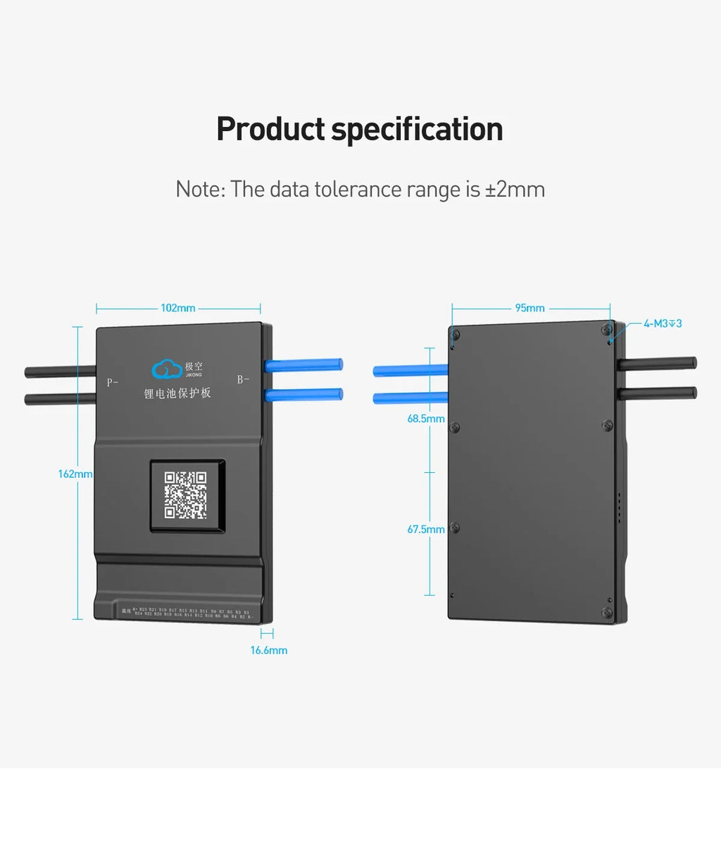 JK-B1A8S20P JK 8S 20S 24S Smart 200A Active Balance 0.6A 1A 2A 12V 24V 36V 48V Battery CE/FCC/RoHS Certified Power/3C Use A544