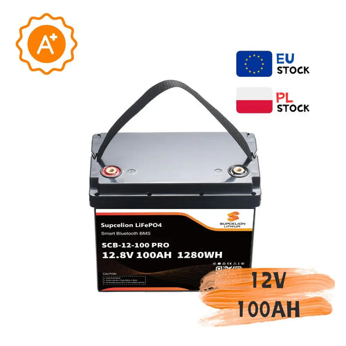 12V100AH PRO LiFePO4 4000-Cycle Li-ion Battery From Jiangxi Shipped Directly to EU Countries with Bluetooth and BM Protection