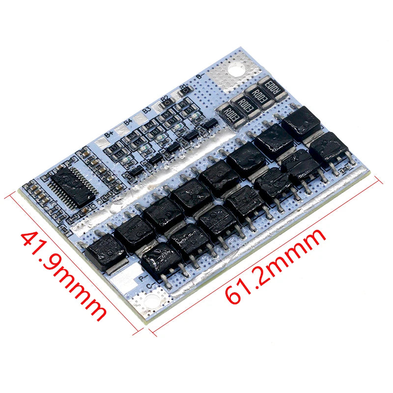 12V 16.8V 21V 100A Li-Ion Li-Polymer Battery Protection Circuit Board 3s/4s/5s BMS LMO Ternary Charging Module for Multi-Cell