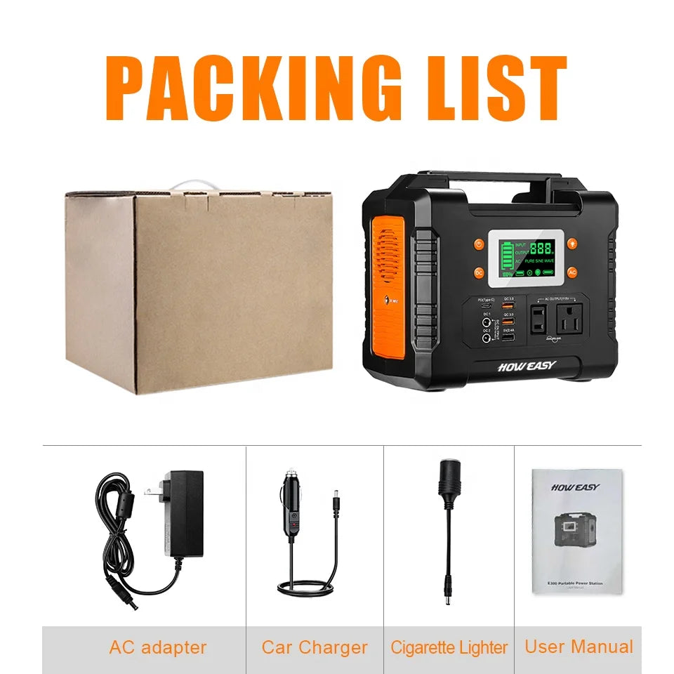 US Spot Power Station Solar Energy System 300W 600W 1200W Outdoor Solar Power Generator Portable Power Station Solar Generator PRIME RJ SOLAR PH