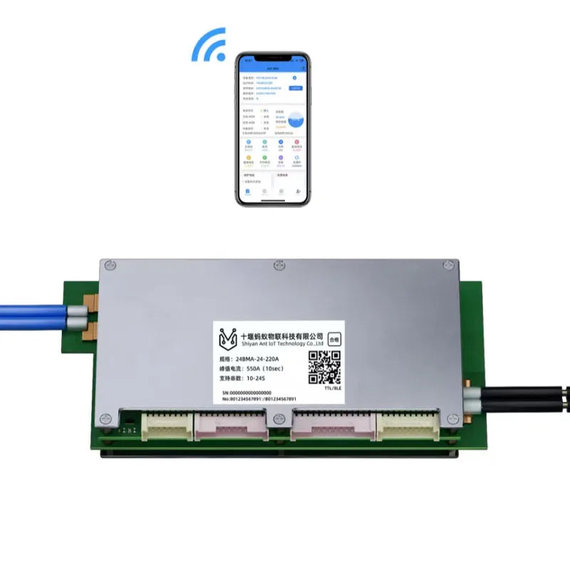 Ant Smart Bms 10-24s 50a 120a 220a  Support Li-ion LiFePo4 LTO Battery  Equalizing Function 24s 72v Bms 24s Ant Bms