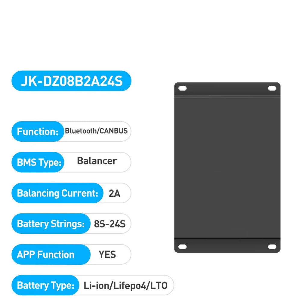 JIKONG 8-24S Equalizer 2A Active Balance Current JK Smart BMS 72V  with CAN Communication