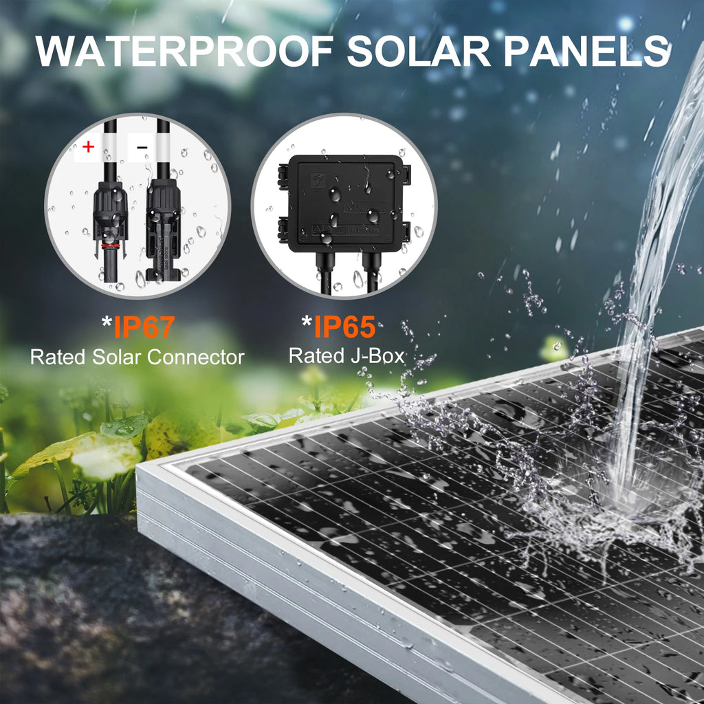 Dokio Solar Panel 100W Monocrystalline Silicon 18V Celulas Solares Silicio for Battery Charger