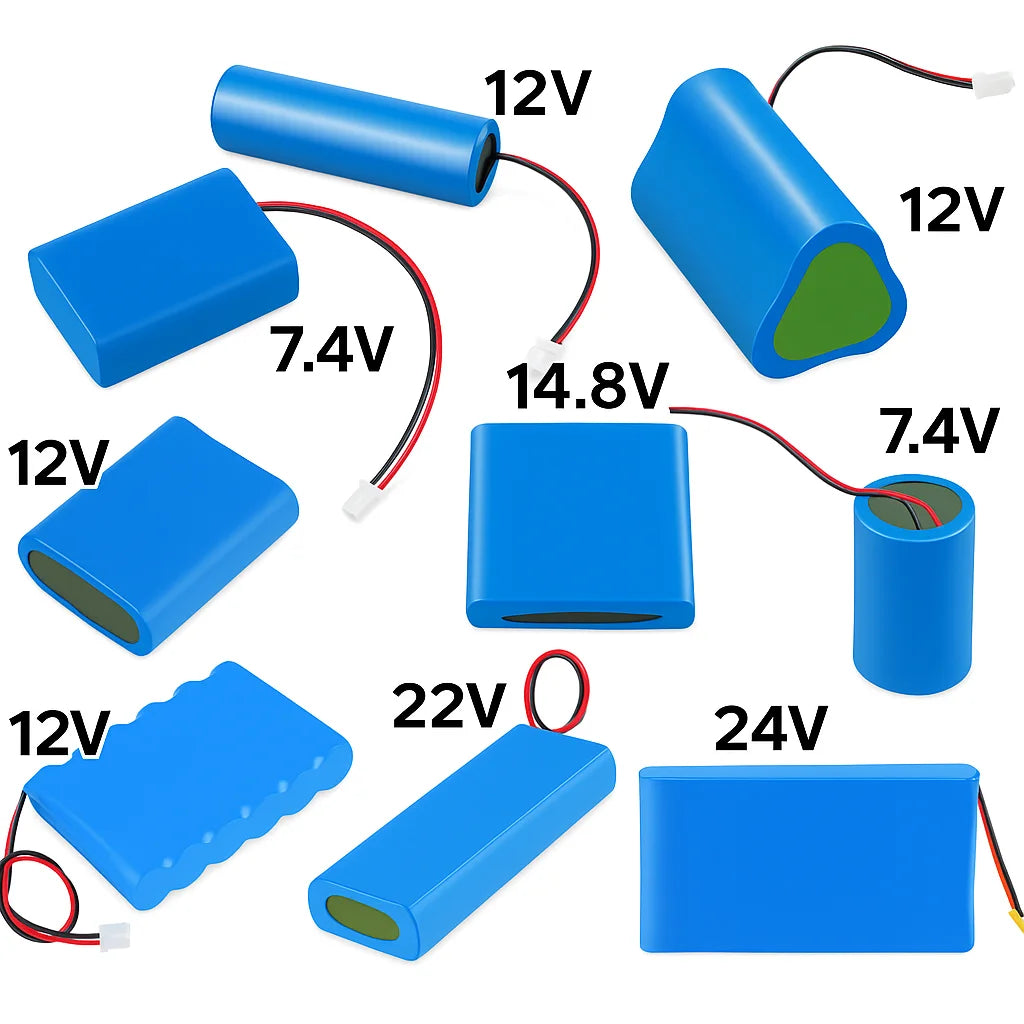 Environmentally Safe 3.7V~72vV High Performance Output 18650 Lithium Battery Module Custom Capacity LiCoO2 Cathode for Electric