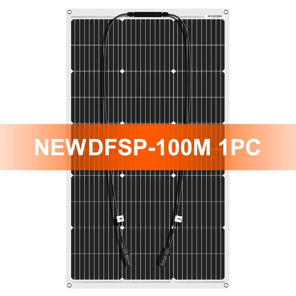 Dokio Flexible  Solar Blanket 100W  200w 400w 600w 800W 1000W Solar Panel Kit for RV/Boat/Home System