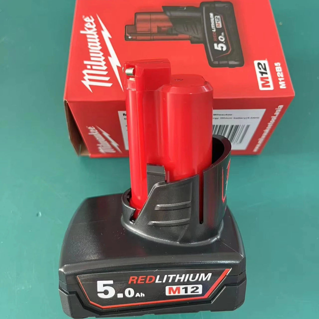 Factory Direct Milwaukee M12B5 12V 5Ah REDLITHIUM Lithium Battery with Color Box Electric Tool Battery
