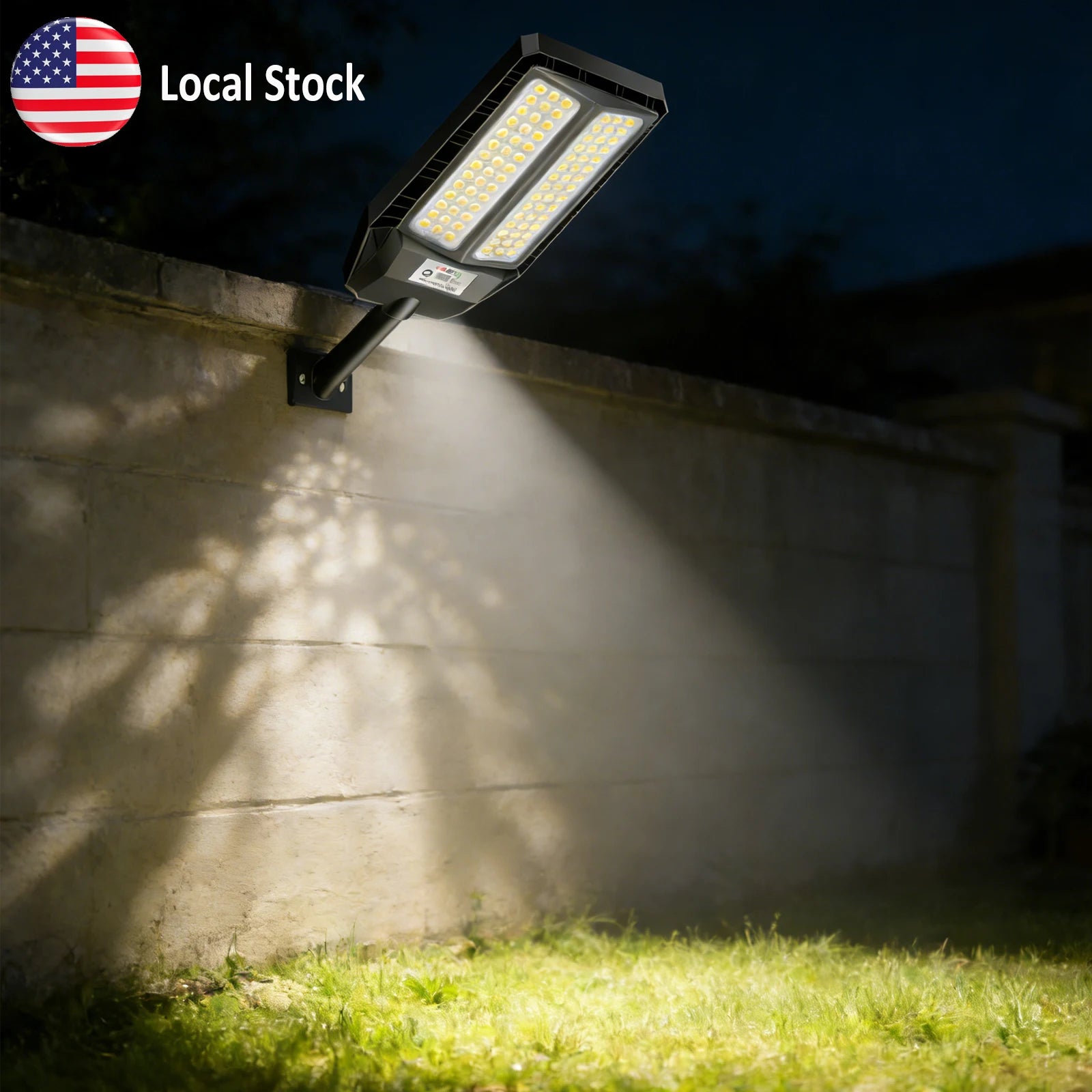 HYKENTE TW002 Solar LED Street Light High Efficiency All-in-One Energy Saving Road Garden Parking Area RoHS CE 3-Year Warranty US Stock