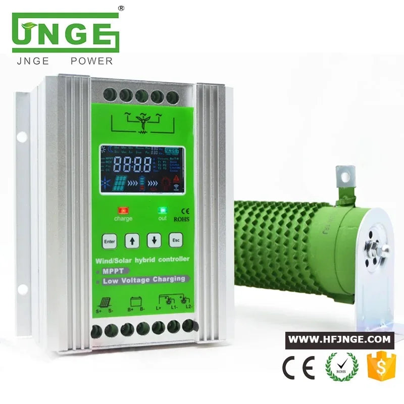 Easy Use Wind Turbine 300W 500W 600W 1KW 1.2KW 1.5KW Controller Solar Panel MPPT DC/AC  Wind-solar Hybrid Controller