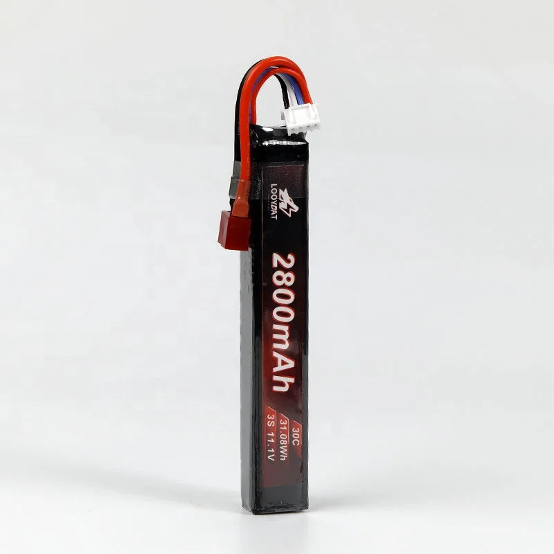 LOOYBAT 3S 11.1V 1500mAh 1800mAh 2800mAh 30C LiPo Airsoft Battery Rechargeable Pouch RC Models
