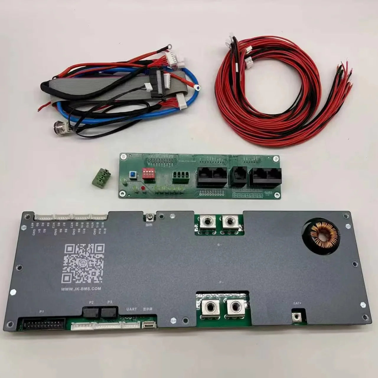 JK-PB1A16S20P JK BMS V19 PCBA Lithium Battery Lifepo4 TPO BMS with 16S 48V 200A Battery Management System