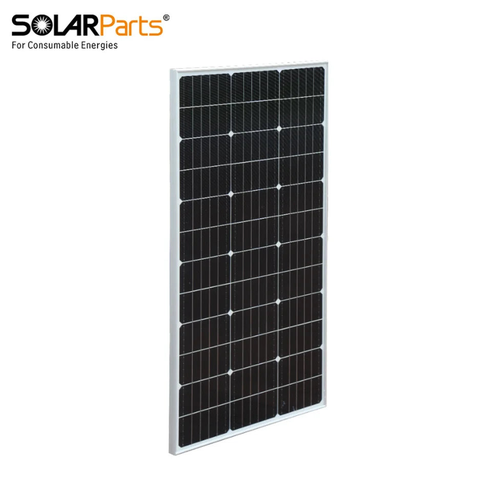 High Efficiency 100W Rigid PERC Mono Solar Panel for Electricity Generation Fixed on Balcony Open-Air Roof or Terrace