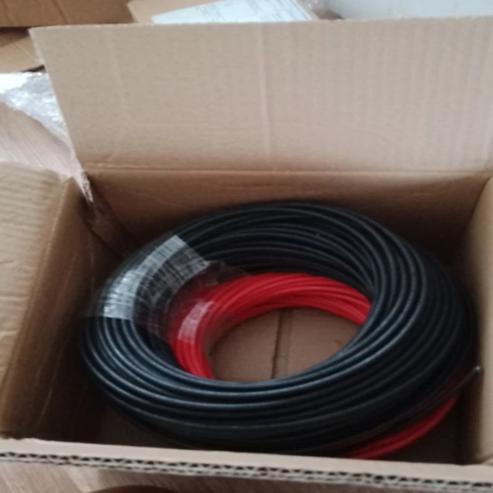 BOGUANG 10m Solar PV Cable 4mm2 6mm2 Red Black 10AWG 12AWG Solar Panel Module Home Station DIY System Kit
