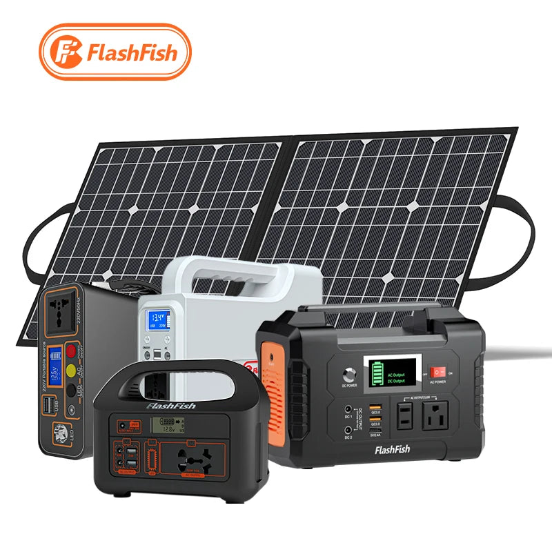 US Warehouse Free Shipping 200 Watts 110V 220V Solar Charger Portable Power Station for Home Appliances PRIME RJ SOLAR PH