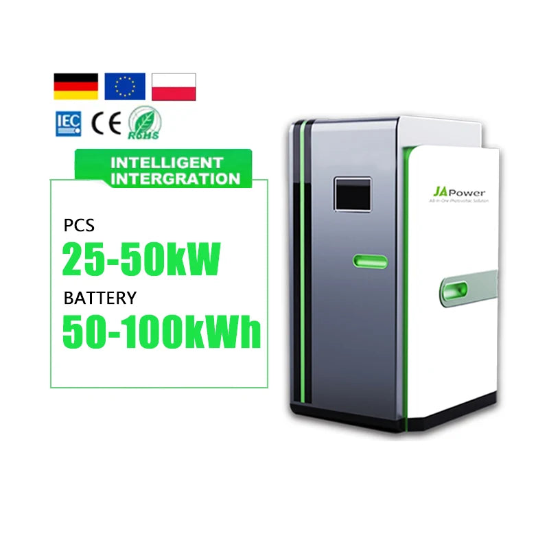All in One Battery and Inverter 30kw 40kw 50kw Solar Hybrid Systems 50kwh 100 kwh Batterie 48v 51.2v Home Storage Energy Battery PRIME RJ SOLAR PH