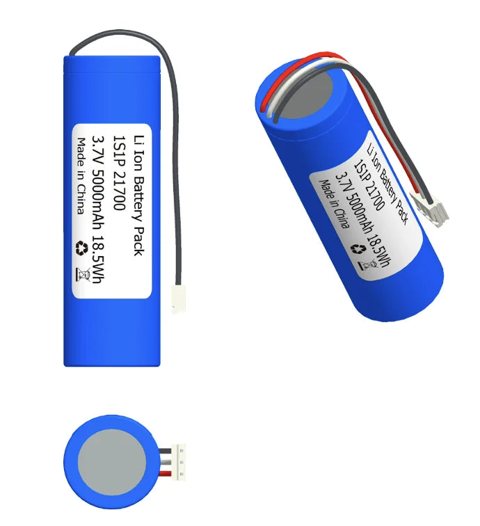 Keeppower 1S1P Protected 21700 5000mAh 18.5Wh Li-ion Battery Pack JST Connector Medical Device Power Tool Light 500 Cycles PRIME RJ SOLAR PH