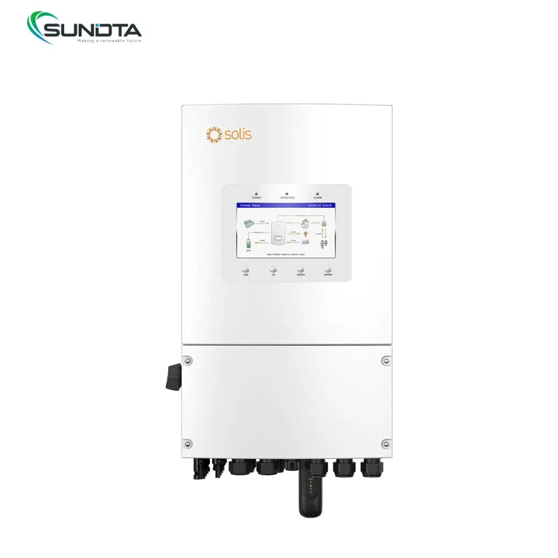 Solis 3-8kW Hybrid Inverter Parallel Support up to 48kW Solar Energy Storage Inverter for Home