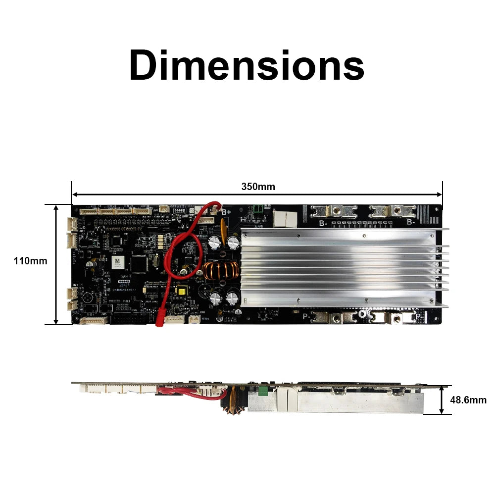 DIY BMS Board Smart 16S 200A LiFePO4 Battery Management System Board for Home Energy Storage