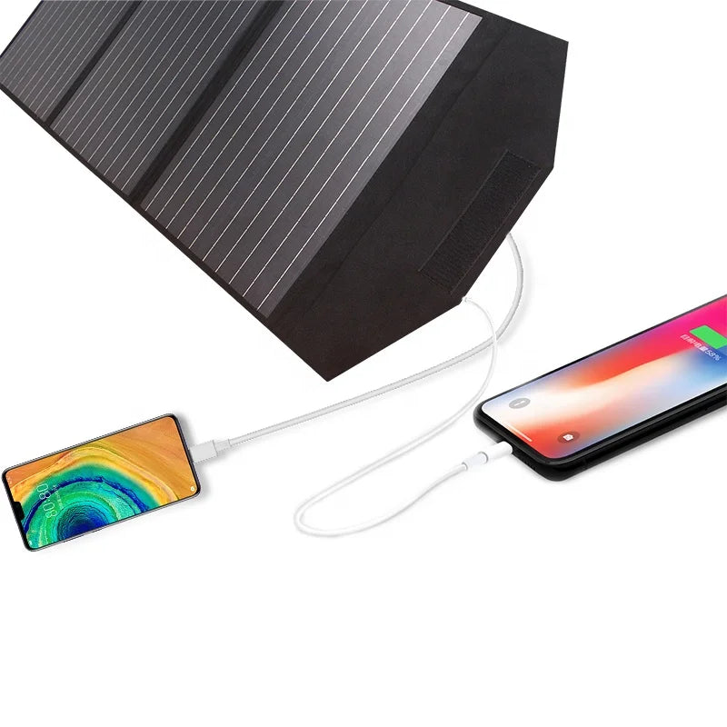 90w Mono Camping Waterproof Flexible Solar Panel Kit Phone Tablet Cells Charger Generator Portable Solar Panel Foldable