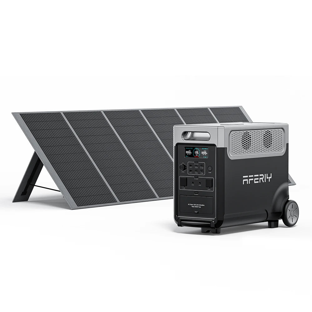 Aferiy Brand EU UK in Stock Power Station Lifepo4 Battery with 400w Solar Panel Portable Power Supply Portable Backup