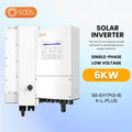 Low Voltage Hybrid Inverter Ginfong S6-EH1P 6K-L-PLUS Single Phase with Solar Battery Grid IP66 Cloud Monitoring PRIME RJ SOLAR PH