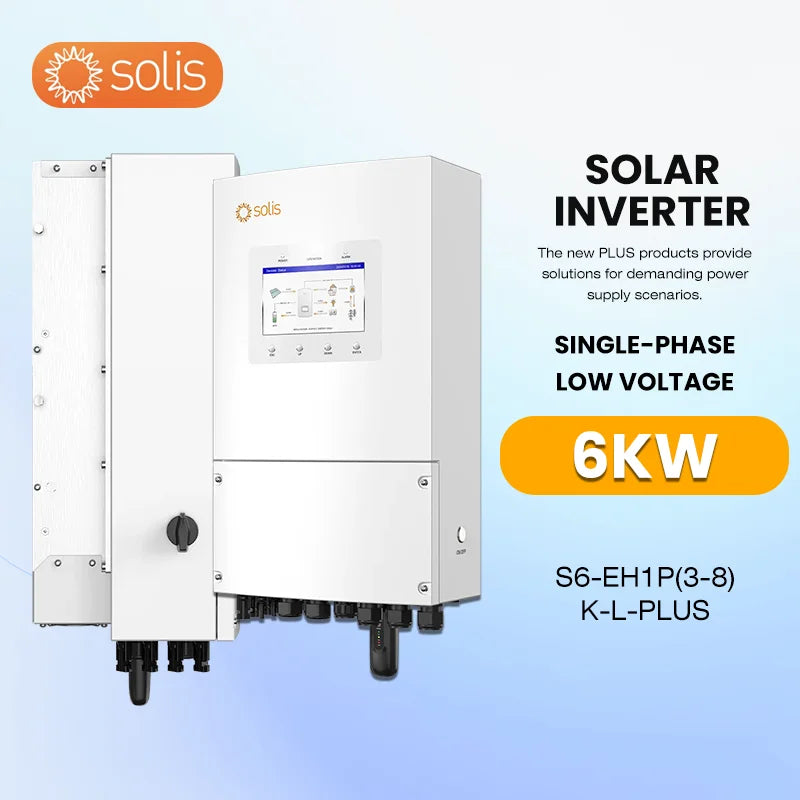 Low Voltage Hybrid Inverter Ginfong S6-EH1P 6K-L-PLUS Single Phase with Solar Battery Grid IP66 Cloud Monitoring