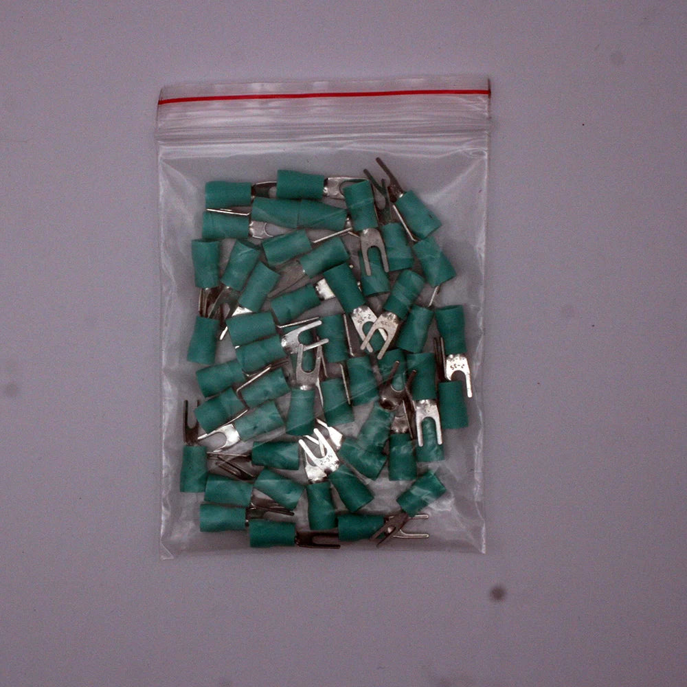 Sv2-3 five color bifurcated cable wire connector 50 PCS / wrapped bifurcated preinsulated fork shovel WG wire crimping termi PRIME RJ SOLAR PH