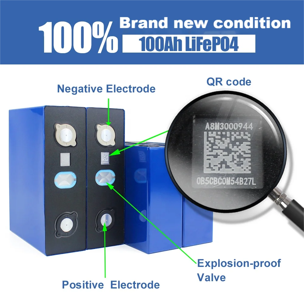 Grade a L160F100B CALB 3.2V 100ah LiFePo4 100ah Battery for EV Rechargeable 3.2V Lifepo4 100ah Battery Golf Cart