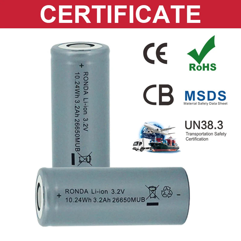 A+ Flat Top Cylindrical Batteries Cylinder Lifepo4 Li-ion Battery for Energy Storage Rechargeable Solar Portable Li Ion Battery PRIME RJ SOLAR PH