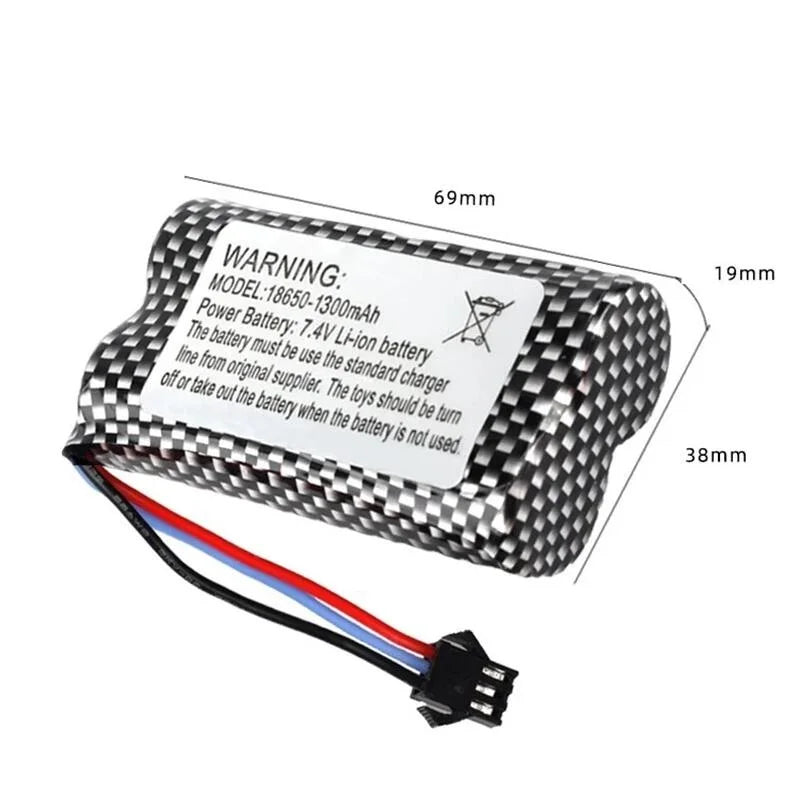 7.4v 1300mah Rechargeable Battery for Watch Gesture Sensing Twisted RC Stunt Car 18650 7.4v Battery for RC Cars PRIME RJ SOLAR PH