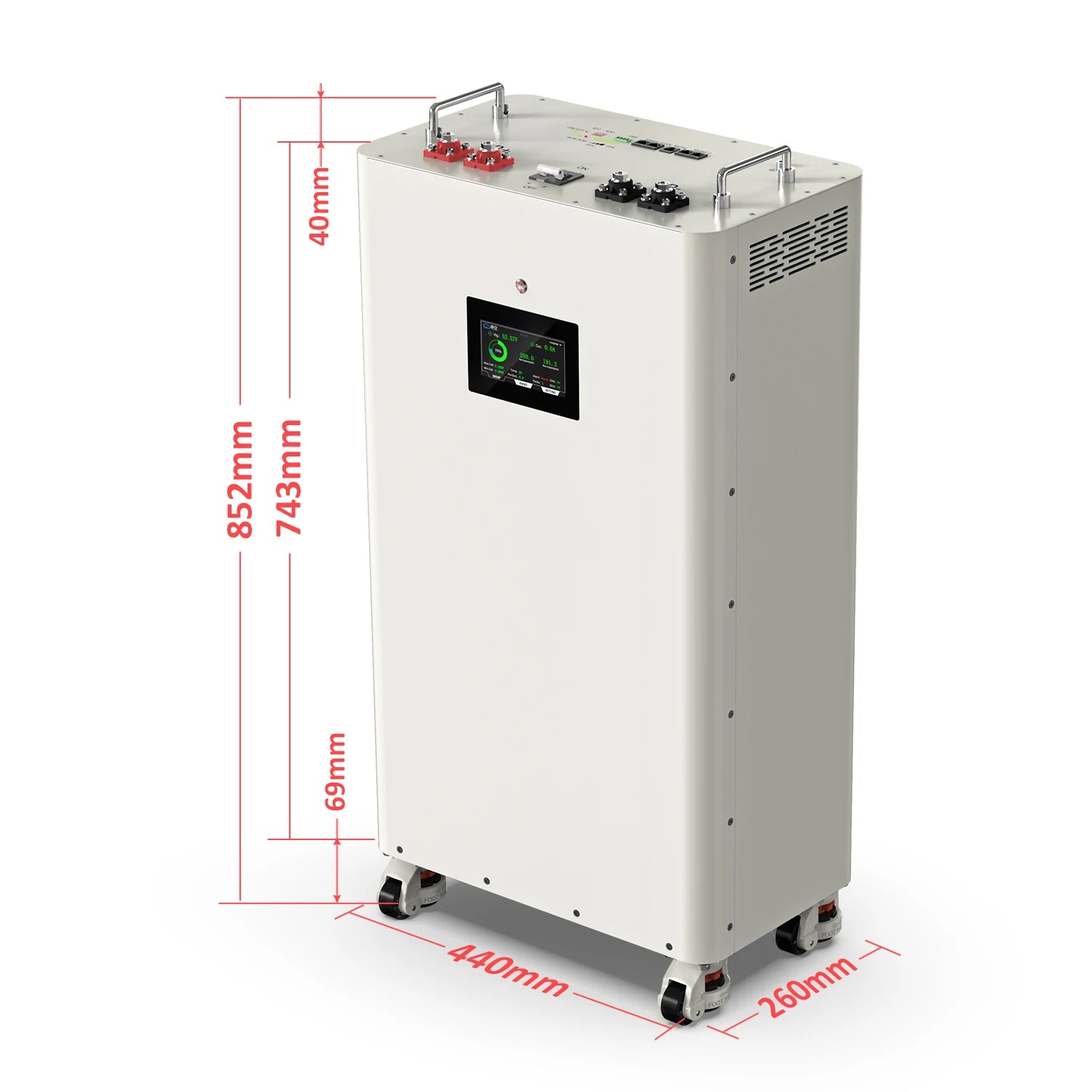 Poland Warehouse 51.2V 48V 16S Durable Metal Battery Box Energy System with JK V19 BMS Heating Pad 16KWh for Home Use