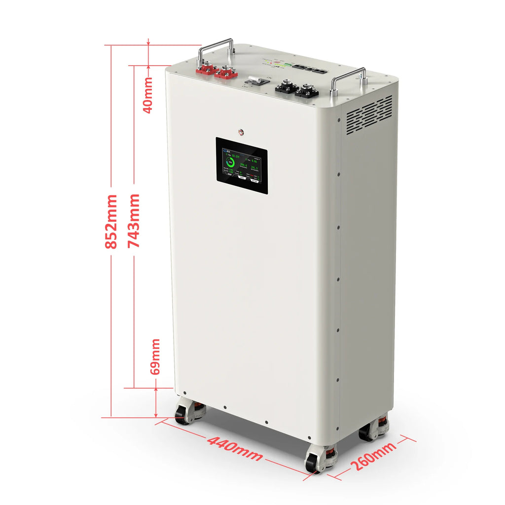 Poland Warehouse 51.2V 48V 16S Durable Metal Battery Box Energy System with JK V19 BMS Heating Pad 16KWh for Home Use