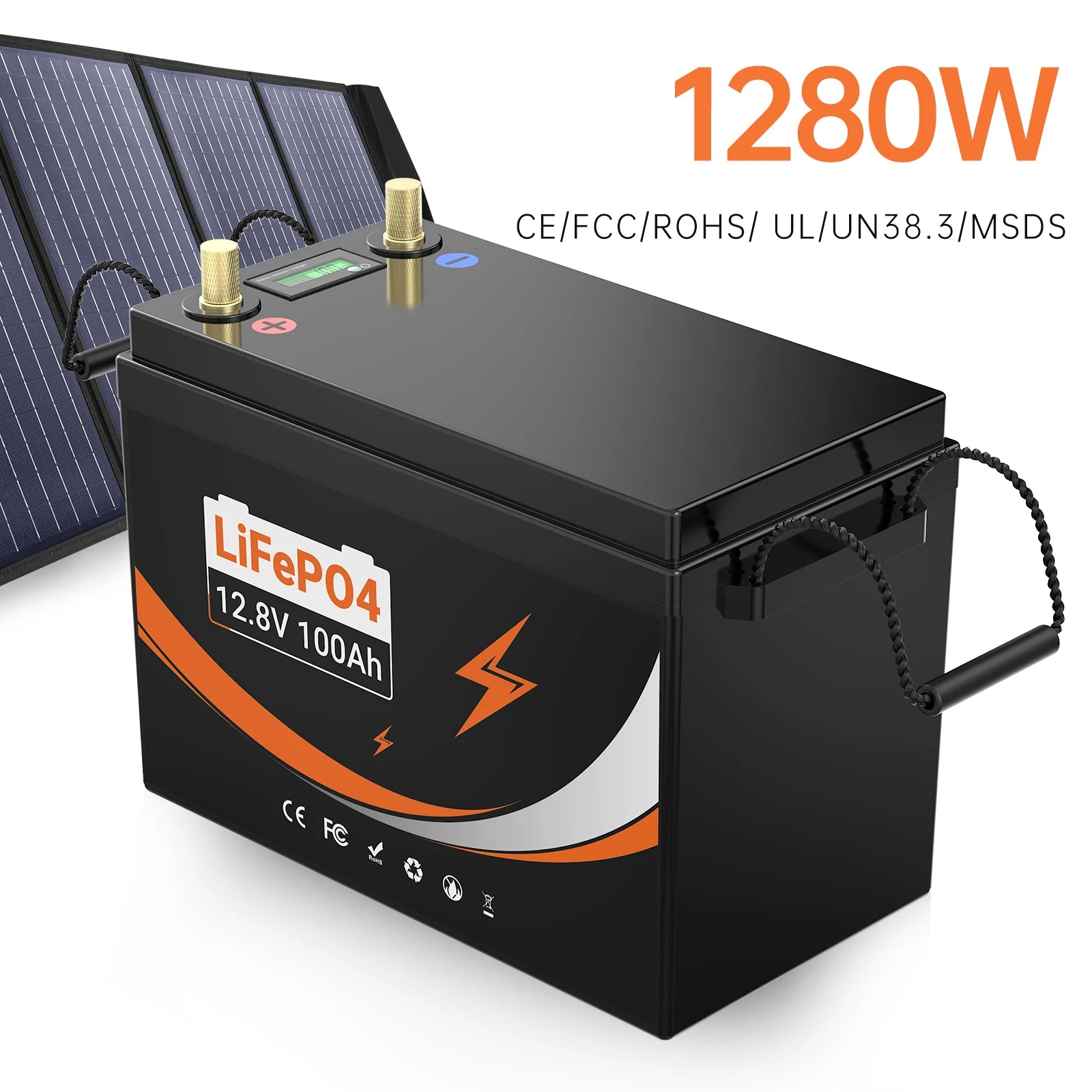 EU Stock Warehouse Free Shipping 12V 24V 100Ah 200Ah 300Ah LiFePO4 Battery for Outdoor Camping Portable Power Station Backup